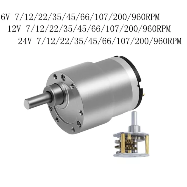 JGB37-520 DC6V/12V/24V High Torque Speed Reduction Gear Motor with Metal Gearbox