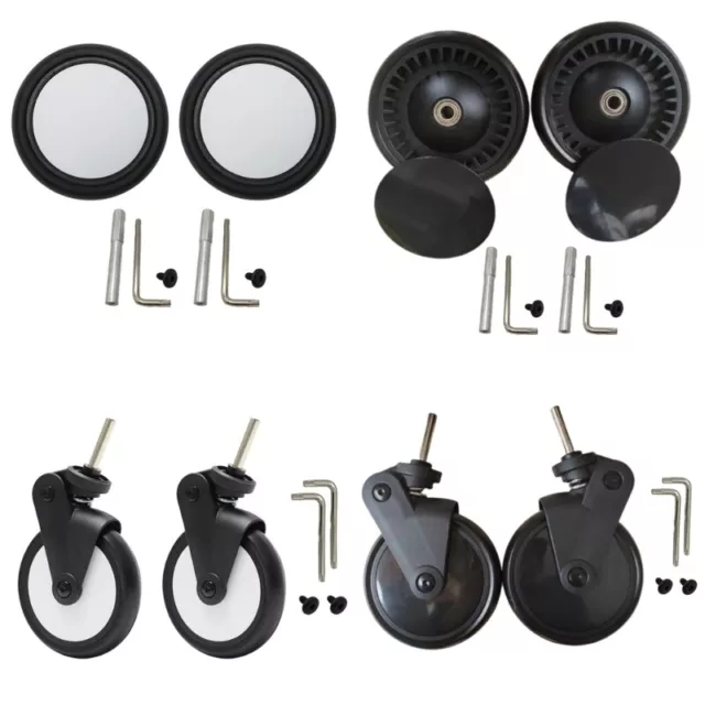 Upgraded Baby Strollers Rubber Wheel Replacement Baby Strollers Front/Back Wheel