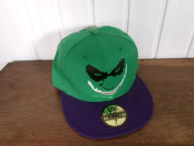 Casquette New Era 59Fifty Batman - Taille 7 (55.8 Cm) - Noire Brodée Rouge - Vintage - Neuf Sans étiquette