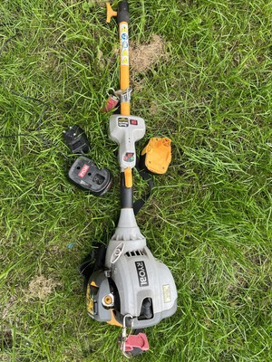 RYOBI TOUCH START Petrol Strimmer And 