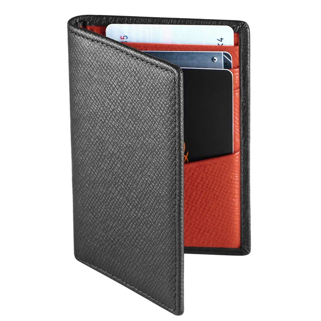 Portefeuille Homme En Cuir (simili) – Noir – Avec Porte-cartes Et Porte-billets – Neuf