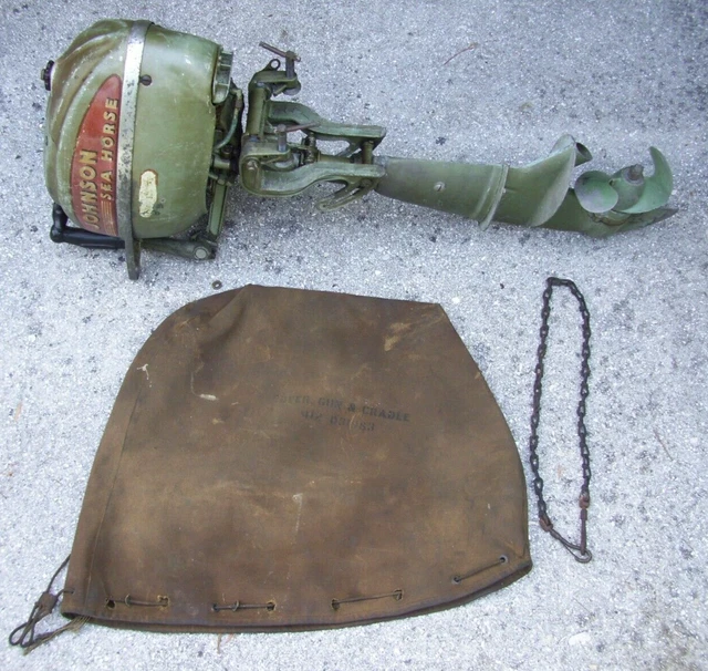 Johnson Seahorse 5 HP Outboard Motor  Post WWll Engine