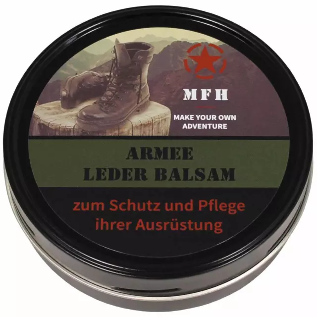 Lederpflege von MFH 150ml farblos Lederbalsam Lederfett Schuhpflege auch Membran