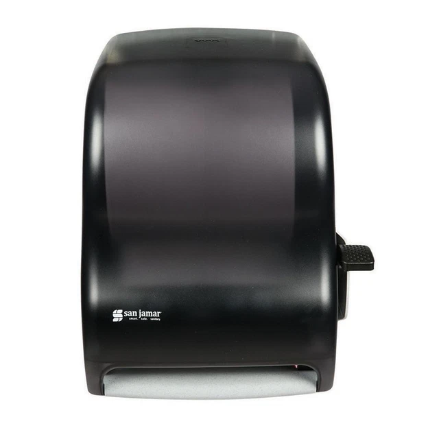 San Jamar T1100TBK Black Pearl Lever Roll Paper Towel Dispenser