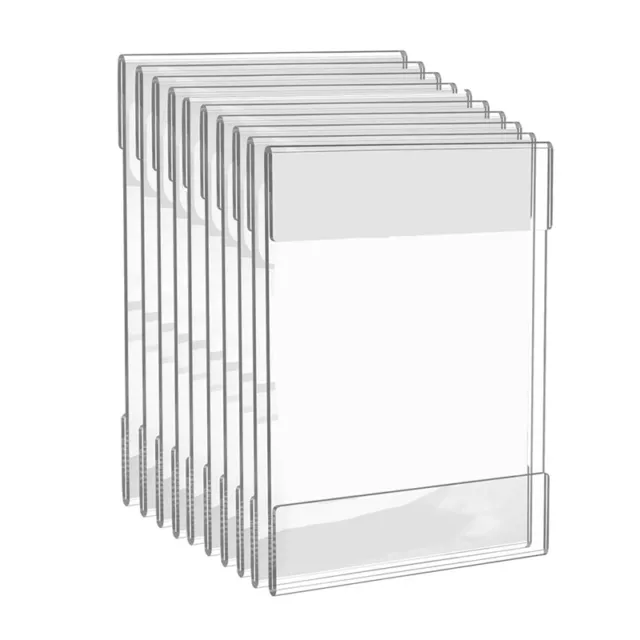 Portatarga acrilica trasparente 8,5 x 11 pollici con adesivo bifacciale8809