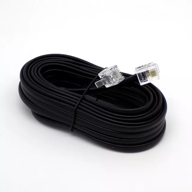 Lotto piombo cavo da RJ11 a RJ11 ADSL BT SKY modem a banda larga Internet DSL linea terrestre 12