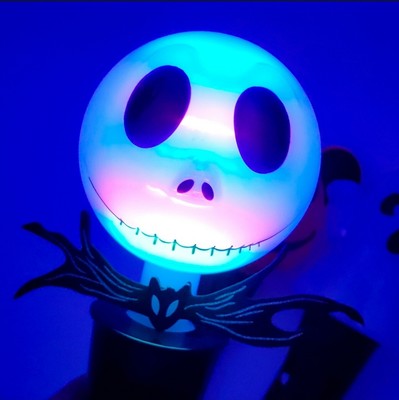 DISNEY HALLOWEEN JACK Skellington Flashing Light Up Cup Dome Top $4.99 - PicClick
