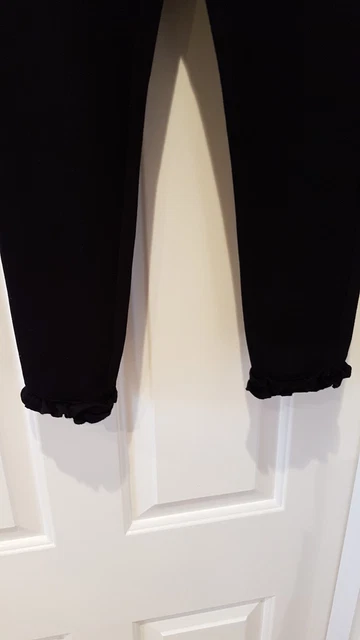 Bellissimi pantaloni anteriori River Island cerniera colore nero età 9/10 anni 5