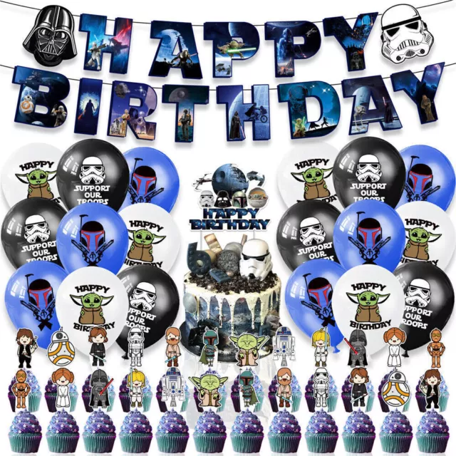 Star Wars Birthday Party Decorations & Star Wars Party Ballons Set Supply‎ NEW