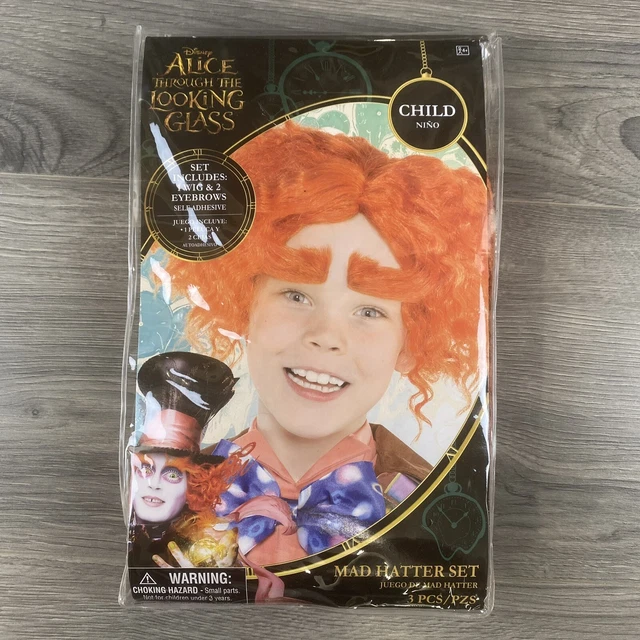 Alice Through The Looking Glass Mad Hatter Set Child Size Halloween Dress Up New