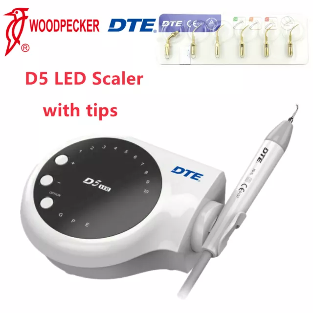 100% Woodpecker Dental DTE D5 LED Ultrasonic Piezo Scaler Handpiece Satelec 110V