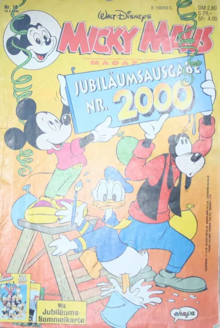 Micky Maus Jubiläumsausgabe Nr. 2000 aus dem Jahr 1994