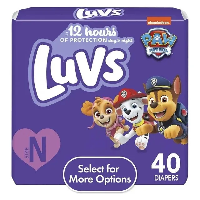 LUVS diapers Newborn Baby, 40 Count - Express Service