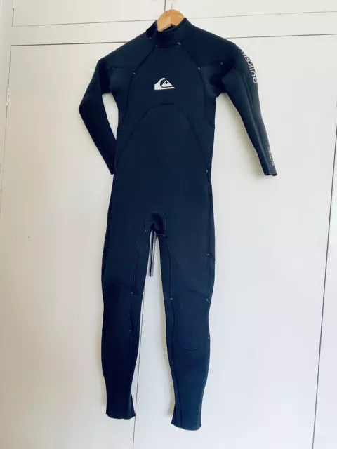 Quicksilver Syncro 4/3mm Back-Zip Wetsuit Boys Size 12 -Barely Worn, Great Cond
