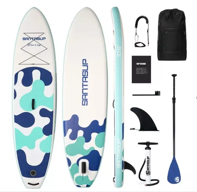 Sup Board aufblasbar,300x76x15cm Stand Up Paddle Board Set, Kajak Kajakfahren,