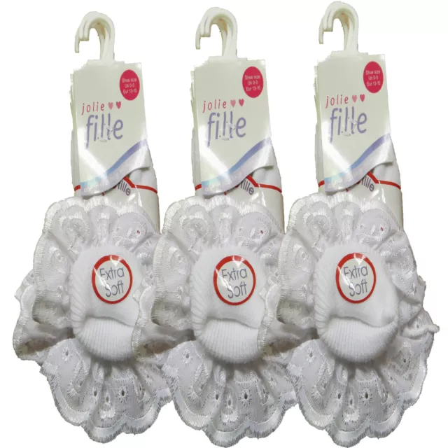 6 Pairs Brand New Girls Kids Children Frill Baby Ankle School Frilly Lace Socks