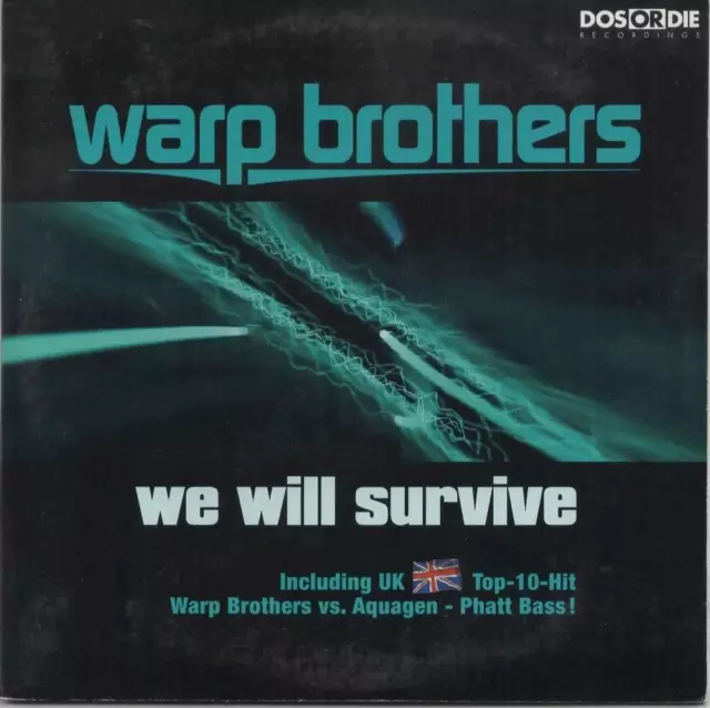 Warp Brothers We will survive 2 track Maxi CD Gebraucht Wie Neu Phatt Bass