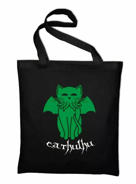 Sacchetto di iuta Cathulhu HP Lovecraft Funny Lovecraft gatto gattino divertente