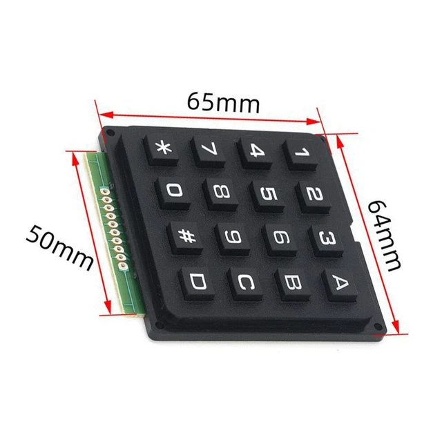 Modulo tastiera tastiera 4x4 4*4 Matrix 16 Botton mcu per Arduino K fai da te modulo scheda elettronica PCB  502