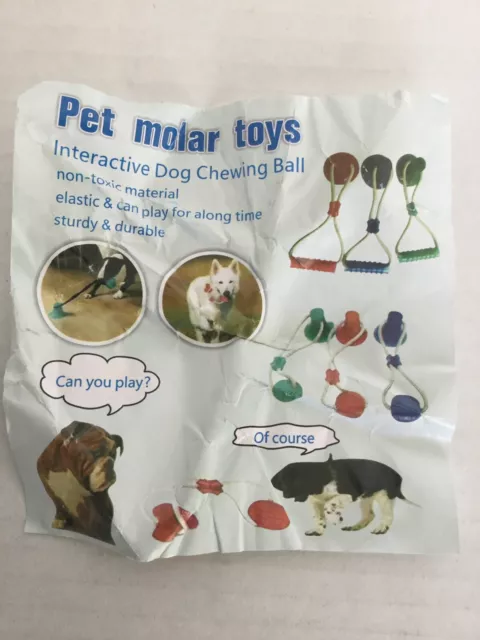 Aspiration Pet Dog Chew Ball Toys Tasse Dog Chew Mega Tug Nettoyage interactif des dents 3