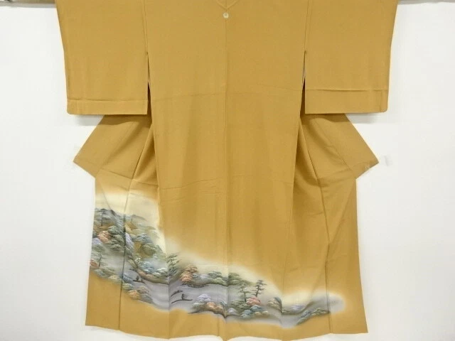 6490692: Japanese Kimono / Vintage Iro-Tomesode / Kinsai / Pagoda / Artist Work
