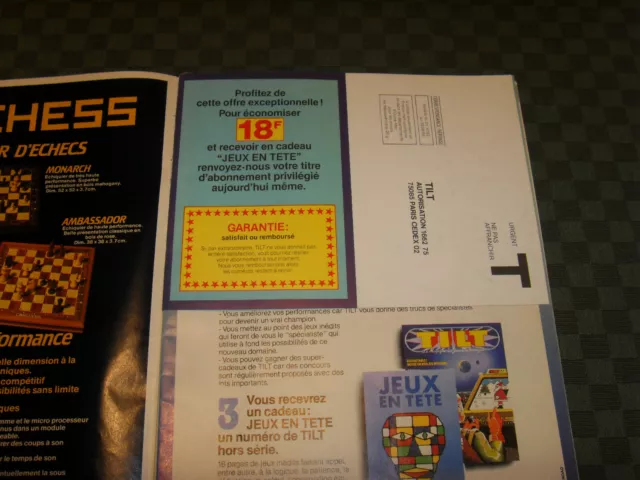 Tilt numéro 4 revue magazine jeu vidéo Atari 2600 Vectrex Intellivision X-Man 3