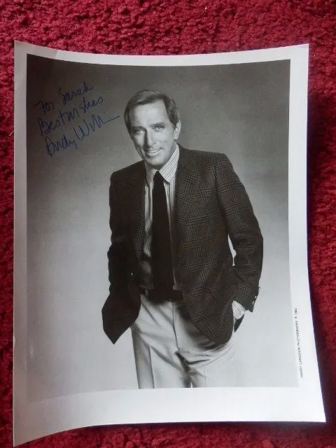 Andy Williams Singer Autographed Photo