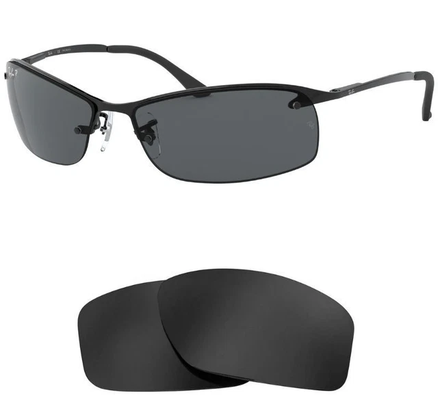 Seek Optics Replacement Lenses for Ray-Ban Top Bar RB 3183 63mm 100% UV