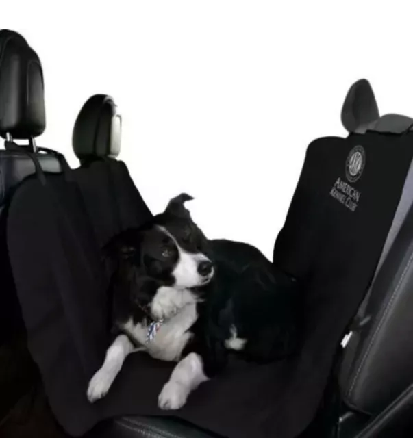 NEW American Kennel Club AKC Car Seat Cover (Black) For Dogs Water Resistant
