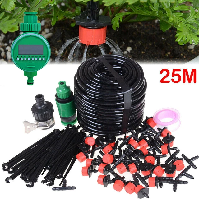 AUTOMATIC DRIP IRRIGATION System Garden Sprinkler Plant Self Watering ...