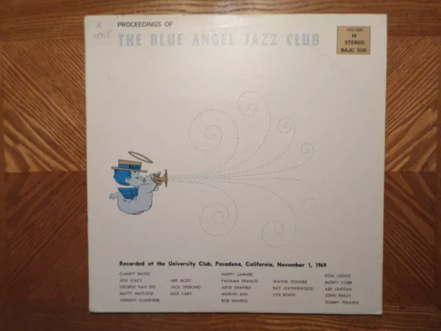 Bajc LP Record 506 / Blue Angel Jazz Club 1969 Lautstärke 2 / Verschiedenen /