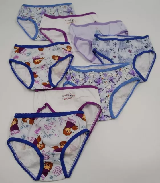 6 Pack GIRL Panties Briefs FROZEN Multicolor Cotton Underwear 9-14 YEARS