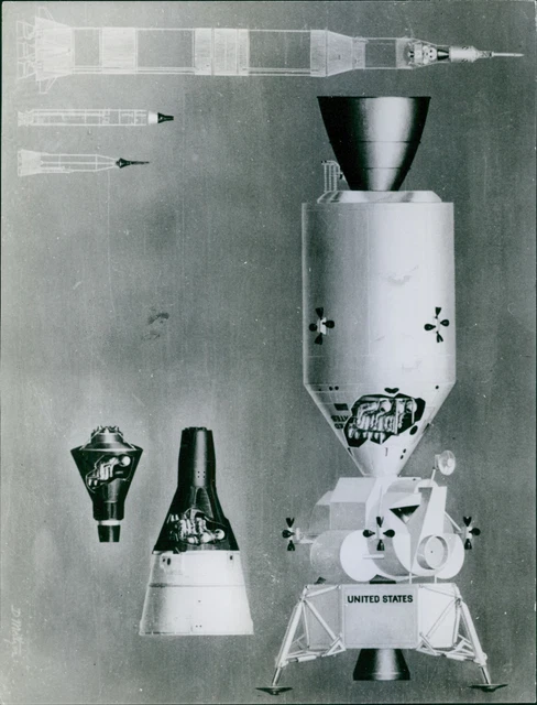 View of objects related to missiles and rockets. - Vintage Photograph 512713