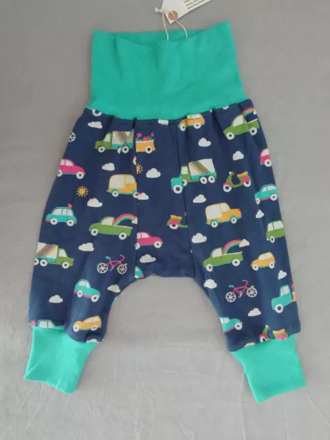 frugi 3-6 months Parsnip Pants/ Space Blue Rainbow Roads