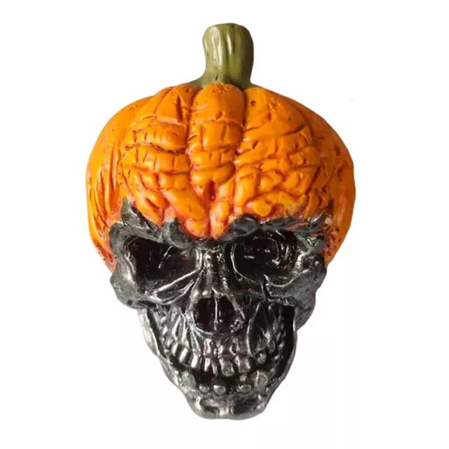 Pumpkin Skull Ornament Scary Increase Atmosphere Horror Realistic Looking
