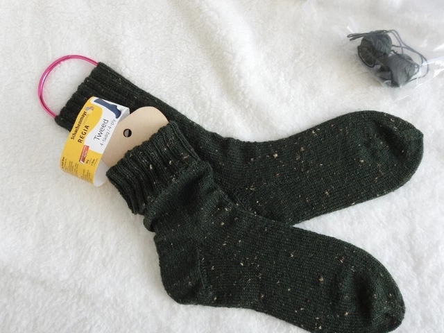 Socken - Strümpfe Handgestrickt-Markenwolle: Regia TWEED 4-fädig  Gr. 40-42