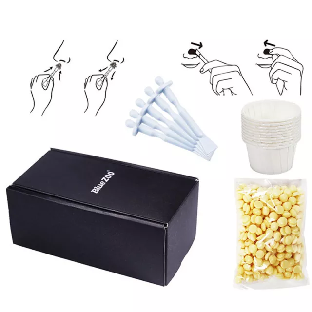 NEW NOSE EAR Hair Removal Wax Kit Sticks Easy Mens Nasal Waxing Strip  Remover EUR 7,89 - PicClick FR
