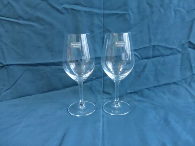 2 verres à pied en cristal spieglau,germany