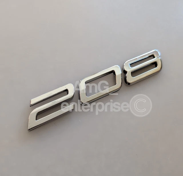 LAZIRO Autocollant 3D ABS Chromé Noir Pour Coffre Arrière De Voiture