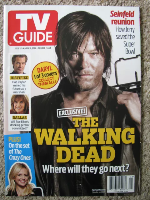 TV GUIDE 2014 Norman Reedus The Walking Dead 1 of 3 EXCLUSIVE COLLECTOR COVERS