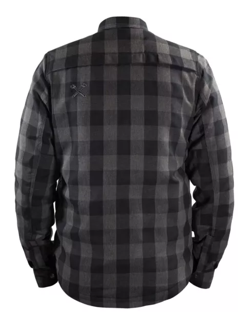 Camicia moto John Doe moto camicia lumberjack XTM grigio/nero 3