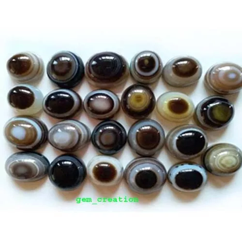 1000 Cts. Natürlich Designer Auge Achat Cabochon Lose Edelstein (19-25 Pcsbulk