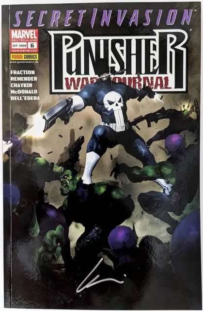 Secret Invasion Punisher War Journal #6 - signiert von Howard Chaykin - Panini