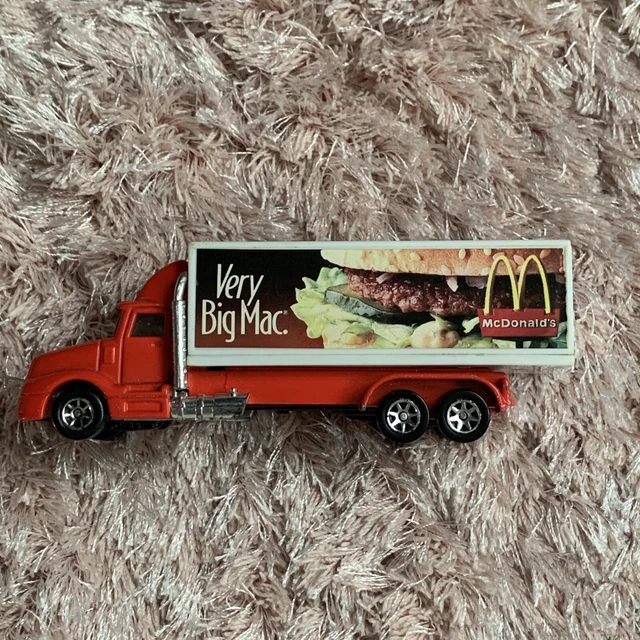 Mcdonalds big mac 1996 mattel hot wheels semi truck lorry food