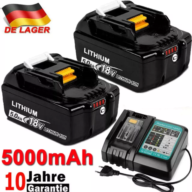 5Ah 18V BL1850B AKKU für Makita & DC18RC Ladegerät Led BL1860B BL1830B