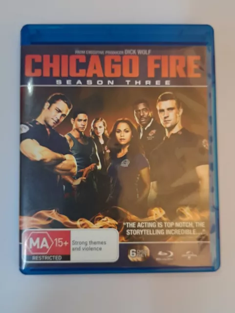 Chicago Fire: Season Three Blu-Ray (6 Disc) Action Disc Like New FREE POSTAGE