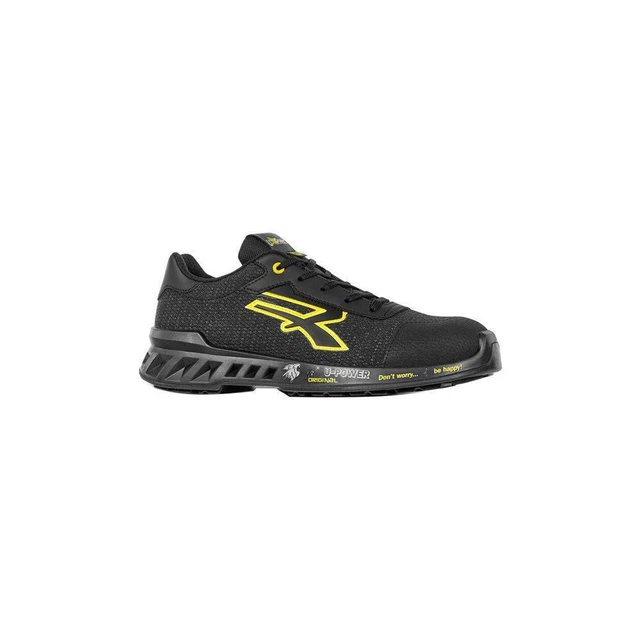Zapatos Frank Negro / Amarillo Bajos 39 S1P UPOWER