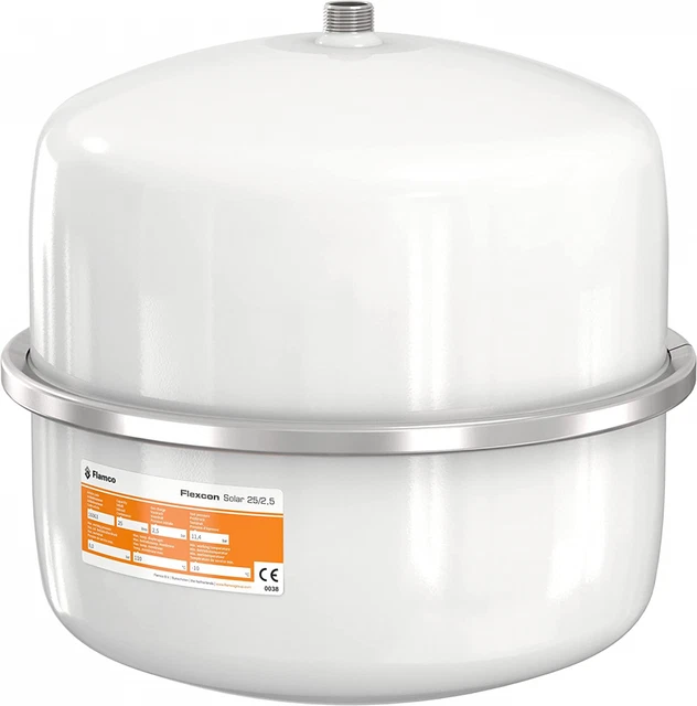 Flamco Flexcon Solaire Vase d'Expansion, 25L, 2,5 Bar pour Installations 25L
