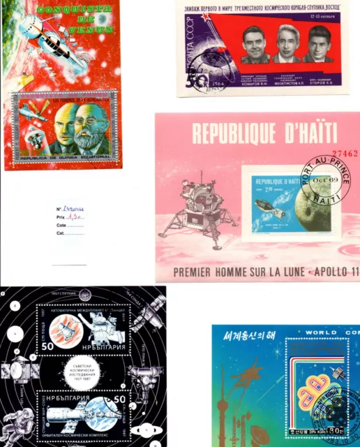 Lot timbres thematique " Ciel et espace  "