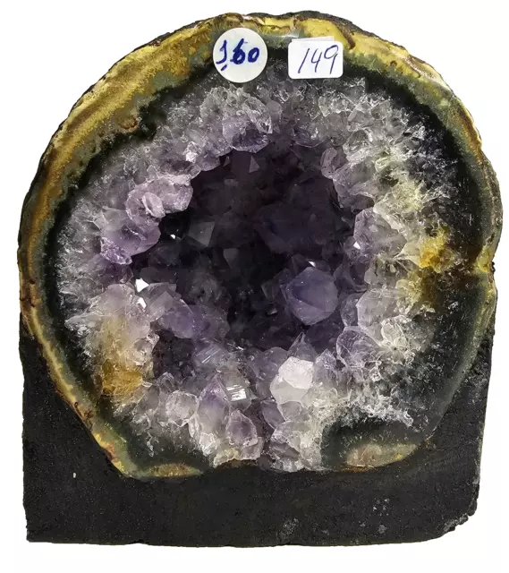 Achatgeode Amethyst  Druse Kristall Edelstein Achat Geode Bergkristall Quarz